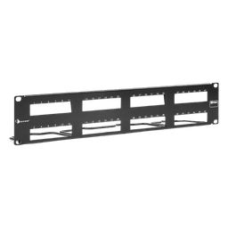 PATCH PANEL MAX VACIO ID VERTICAL UTP 48 PTOS PLANO 2U NEGRO