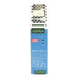 Fuente de poder industrial / 120 W / 12 Vcc / 10 A / Entrada 90~264 VCA / Riel DIN / 1.57 x 4.93 x 4.47 in