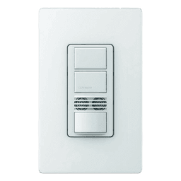 Interruptor de Pared con Sensor de Ocupación / Doble Tecnología PIR y Ultrasónico / Dos Circuitos Independientes / 120-277 V / Cobertura 81 m² (872.3 ft²)