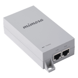 Inyector PoE / 50 VCC / 1.2 A / Gigabit / 2 x RJ-45 blindados / 65 x 36 x 163 mm / 0.4 kg