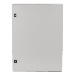 Gabinete de Acero, Nema 4 -IP 65 de 60 x 80 x 30 cm con Platina.
