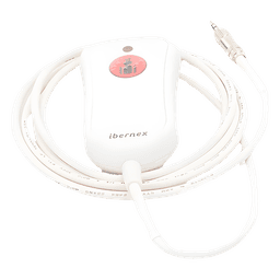 Pulsador de Llamada para Paciente / Material Antibacteriano / Código Braille / IP67 / Cable 2 m Resistente al Fuego / 12 V
