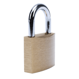 Candado de Seguridad / Cuerpo Latón 40 x 40 mm / Perno Doble Sujeción / Argolla 6.2 mm / 3 Llaves / 560 gr