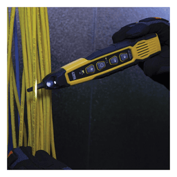 Sonda para trazado de cables / Punta conductora reemplazable / LED integrado / Conector 3.5 mm / Bloque de terminales / Apagado automático