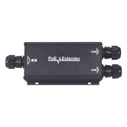 Extensor PoE Gigabit / Alcance 200 m (656.2 ft) / IP66 / 60 W Total / 2 Puertos de Salida PoE / Sin Fuente Adicional