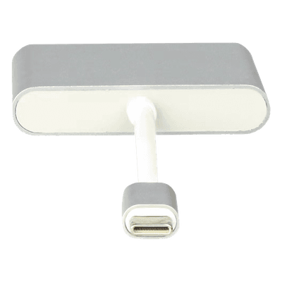 Adaptador Multipuerto USB-C / HDMI 4K / USB 3.0 5 Gbps / Carga PD 65W / 3-en-1 / Plug and Play