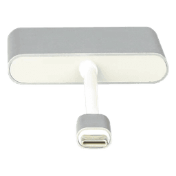 Adaptador Multipuerto USB-C / HDMI 4K / USB 3.0 5 Gbps / Carga PD 65W / 3-en-1 / Plug and Play