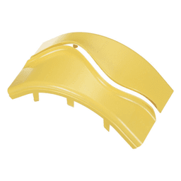 Tapa de Bajada Vertical Exterior de 90° / Radio de Curvatura 50.8 mm / Canaleta 6x4 FiberRunner™ / Material PC/ABS Resistente a UV / Altura 220.2 mm (0.72 ft)
