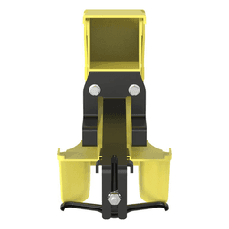 Accesorio de Bajada para Canaleta / Compatible 4x4, 6x4, 12x4, 24x4 / Reducción a 2x2 / Radio de Curvatura 50.8 mm / Color Amarillo
