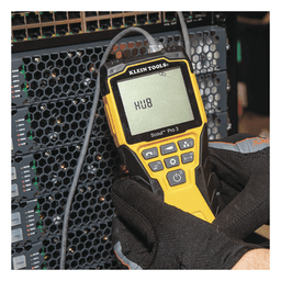 Probador de Cables / Coaxial, Voz, Datos y Video / Longitud 610 m (2001 ft) / 18 Puntos de Desconexión / POE y Voltaje / LCD Retroiluminada