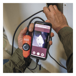 Cámara Boroscopio de Inspección con Conexión para Dispositivos Android®. Cuello de Cisne Blindado de 10' (3 m) y 6 Luces LED