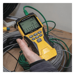 Probador de Cables / LCD Retroiluminada / Coaxial, RJ11, RJ12, RJ45 / Longitud 2000 ft / PoE / Generador de Tono / Test-n-Map