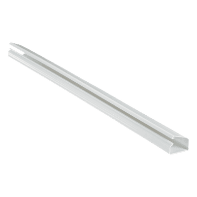 Canaleta LD10 de PVC rígido, con cinta adhesiva para instalación sin herramientas, de 38.4 x 24 x 1828.8 mm, Color Blanco