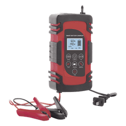 Cargador de Baterías / 12 o 24 Vcc / hasta 40 Ah / 4, 6 o 8 A / Display LCD