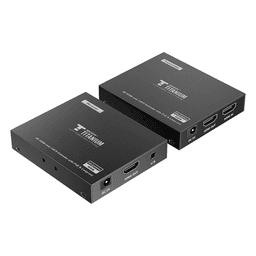 Kit Extensor HDMI para distancias de 70 metros / Resolución 4K x 2K@ 60 Hz/ Cat 6, 6a y 7 / IPCOLOR / CERO LATENCIA / SIN COMPRIMIR / Salida Loop / Control IR  / Salida de audio de 3.5mm / PoC