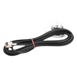 Montaje Magnético para Antenas de 3/4"(NMO), 3.5 m de Cable RG58U y Conector UHF (PL259) Macho.