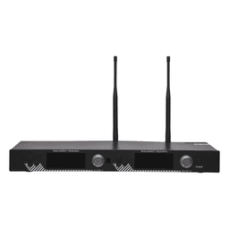 Kit de Microfonía inalámbrico | 2 Micrófonos de Lavalier | Receptor UHF | Pantalla LCD | 200 Canales | Gran cobertura