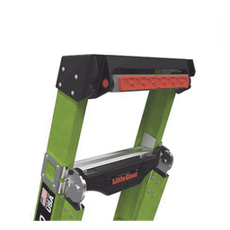 Escalera Combinada 3 en 1 / Fibra de Vidrio / 1.83 m (6 ft) / Carga 170 kg (375 lb) / Almohadilla Giratoria / Barra en V