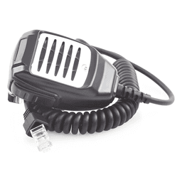 Micrófono para Radio Móvil / Conector 8 Pines / IP54 / Cable Kevlar 40 kg / PTT para Guantes / Grado Médico