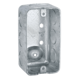 Caja (Chalupa) 4x2"/ Profundidad  1-7/8" / 7 Entradas de 1/2" y 1 de 3/4".