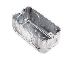 Caja (Chalupa) 4x2" / Profundidad 1-7/8" / 7 Entradas de 3/4" / Troquelada.