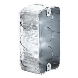 Caja (Chalupa) 4x2"/ Profundidad 1-7/8"/ 10 Entradas de 1/2"/ Troquelada. 