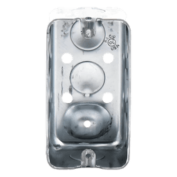 Caja (Chalupa) 4x2"/ Profundidad 1-7/8"/ 10 Entradas de 1/2"/ Troquelada. 