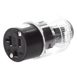 Conector Iluminado / 20 A / 125 V CA / 2P 3H / NEMA 5-20R / LED 360° / -40°C a 75°C