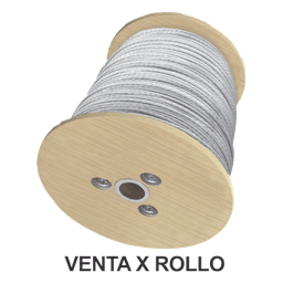 Cable de Retenida de Acero / 3/8" / Carga a Ruptura 4900 kg / 7 Hilos Trenzados / Galvanizado Clase A / Carrete 2000 m (6561.7 ft)