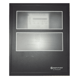 Puerta con Ventana para Gabinete / Acero Calibre 16 / Apertura 180° / Bisagra Reversible / Color Negro
