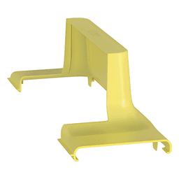 Tapa de Bajada Vertical / Compatibilidad Canaleta 4x4 a 24x4 / Radio de Curvatura 50.8 mm / Color Amarillo