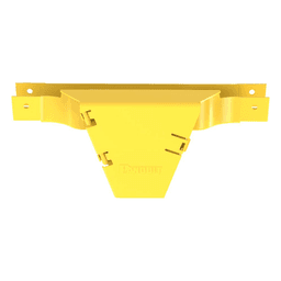 Accesorio en T / Conexión Horizontal a Bajada Vertical 90° / Canaleta 2x2 / Radio de Curvatura 50.8 mm (2 in) / Color Amarillo