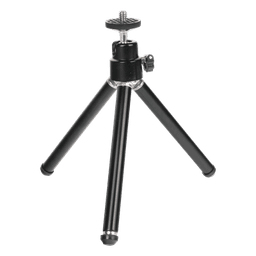 Trípode para Cámara Web / Altura Ajustable 15 a 30 cm (5.9 a 11.8 in) / Tornillo 1/4" Universal / 3 Secciones Aluminio / Inclinación Ajustable