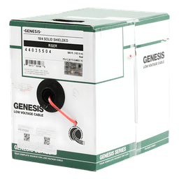 Cable Riser para Sistemas de Detección de Incendio / 4x18 AWG / Blindado / FPLR / 152 m (500 ft) / Rojo