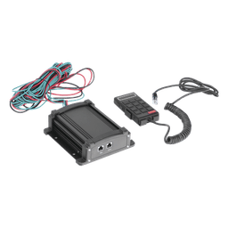 Sirena Vehicular de 100W de Potencia Con Controlador Unimando, Micrófono, Control de Tonos y Patrones de destello de Barras de Luces Serie X67 / X75