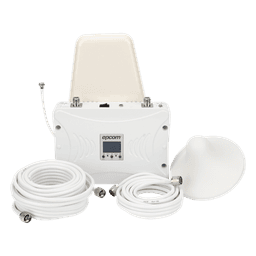 Amplificador de Señal Celular / Tribanda 2G/3G/4G LTE / Ganancia 70 dB / Cobertura hasta 900 m² (9,687.5 ft²) con 3 Antenas / Display LCD / Multioperador