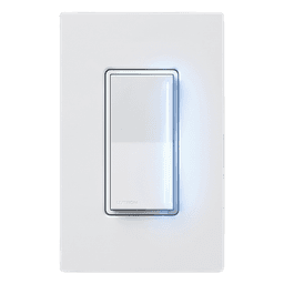 Atenuador de pared táctil Sunnata Pro LED+ con barra de luz, 250 W LED o 500 W incandescente a 120 V, requiere neutro, color blanco brillante, para sistema RadioRA 3
