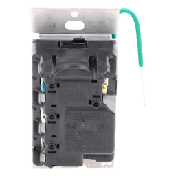 Atenuador de Pared Táctil / 250 W LED / 500 W Incandescente / 120 V / Fase Seleccionable / Control Multipunto / Acabado Midnight Satinado