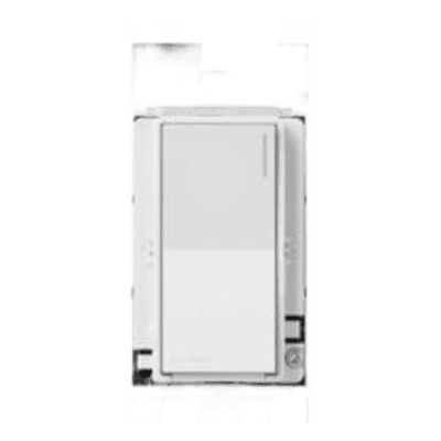 Apagador electrónico Sunnata de encendido y apagado, 8 A en iluminación y motores de 1/4 HP a 120 V, requiere neutro, color blanco brillante, para sistema RadioRA 3