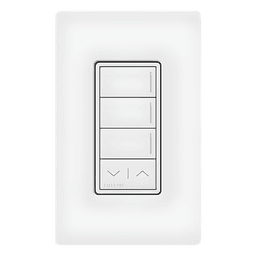 Teclado de escenas Sunnata de 3 botones con funciones de subir y bajar, comunicación inalámbrica Clear Connect, 120-277 V, blanco brillante, para sistema RadioRA 3