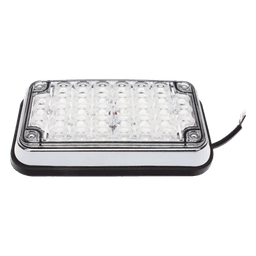 Luz de Advertencia de 6X4", Bicolor Rojo/Claro, Ideal para Ambulancias