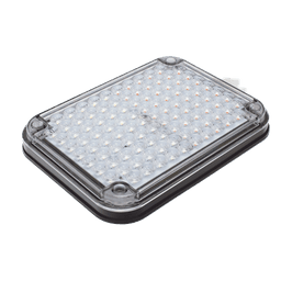 Luz de Advertencia de 9X7", Bicolor Rojo/Claro, Ideal para Ambulancias