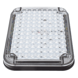 Luz de Advertencia de 9X7", Bicolor Rojo/Claro, Ideal para Ambulancias