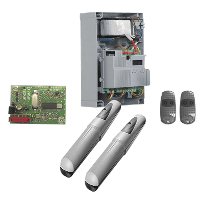Kit de operadores AXO 5024 Para puertas Abatibles de hasta 5 Metros y 400 Kg de peso por hoja 