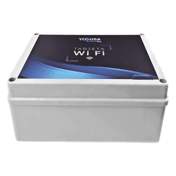 Modulo WIFI LITE con gabinete para uso en Energizadores YONUSA / Aplicación sin costo / Botón de Pánico/ 1 Salida Propósito General