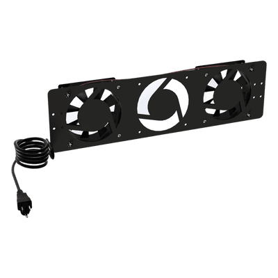 Kit de Ventiladores para Gabinete / 110 Vca / 12 x 12 cm / 76 CFM Total / Clavija Polarizada