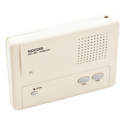 Intercomunicador Manos Libres / 1 Extensión / Alcance 200 m (656.2 ft) / Cable 2 Hilos / Montaje en Pared