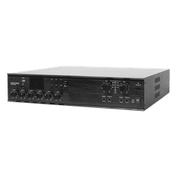 Amplificador Mezclador Matricial / 2 zonas / 240W por canal / 6 entradas / Bluetooth USB SD FM / 4 entradas mic con phantom / 100V y 4-16Ω / 787 pies de cobertura