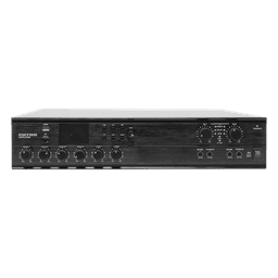 Amplificador Mezclador Matricial / 2 zonas / 240W por canal / 6 entradas / Bluetooth USB SD FM / 4 entradas mic con phantom / 100V y 4-16Ω / 787 pies de cobertura