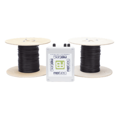 MICALERT Cable Sensor para Paredes, barandales, rejas rigidas / 2 zonas de 152 metros / 304 Metros de protección total/Tarjeta LPU400/Calibración via software